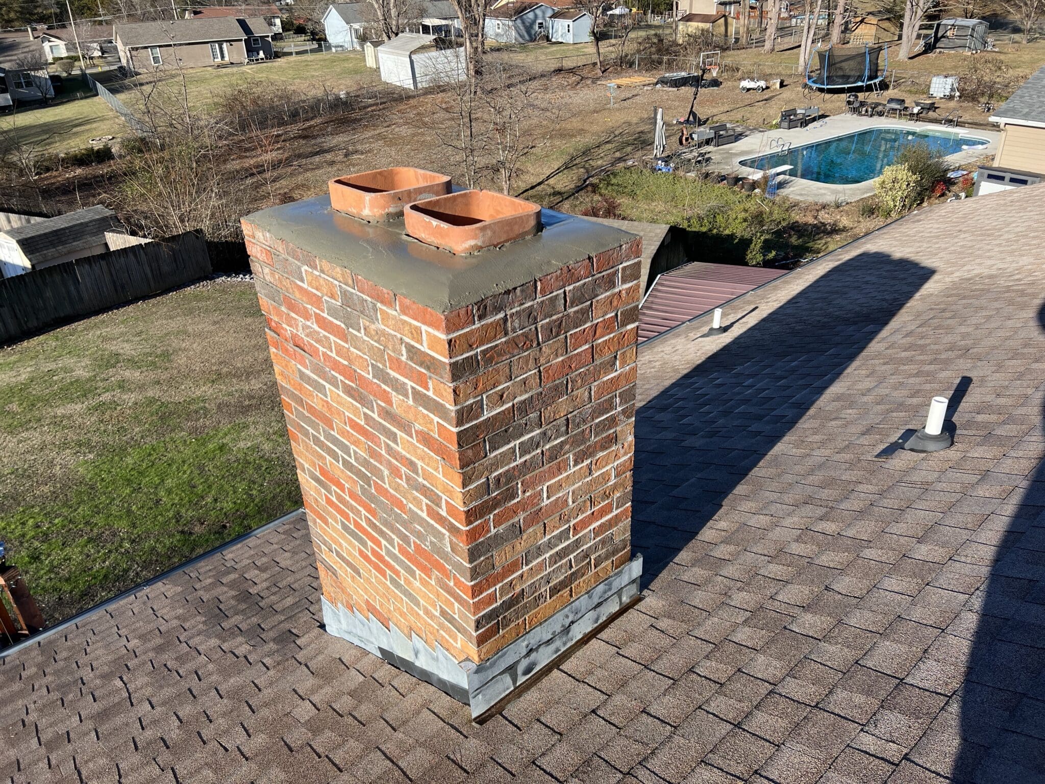 Chimney Flashing Repair Process