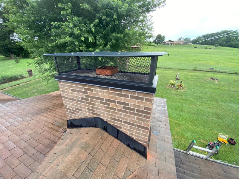 Custom chimney cap installation Oak Ridge Tennessee