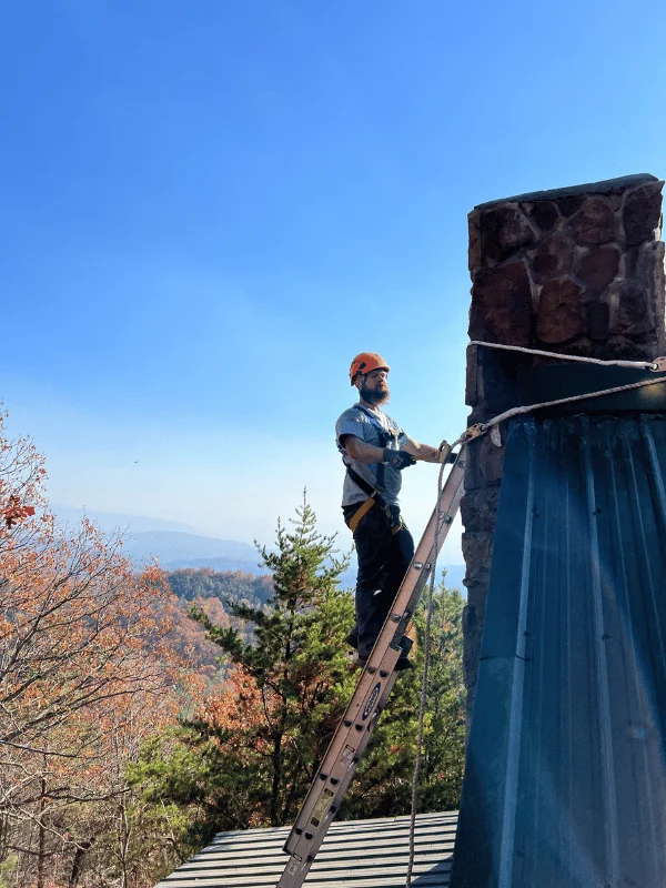 Hearthside Helpers chimney company team Knoxville Tennessee